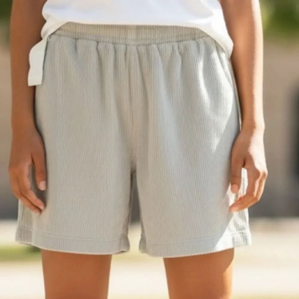 Mono B Ribbed Taupe Tan Shorts